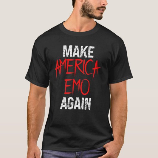 Amerika Emo opnieuw karakteristiek T-shirt (Voorkant)