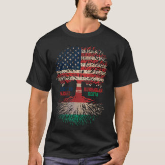 Amerika en Hongarije Land Vlag Roots Hongaars A T-shirt