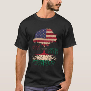 Amerika en Hongarije Landenvlag Wortels Hongaars A T-shirt