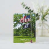 Amerika en KNELVlaggen Briefkaart (Staand voorkant)