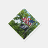 Amerika en KNELVlaggen Servet (Hoek)