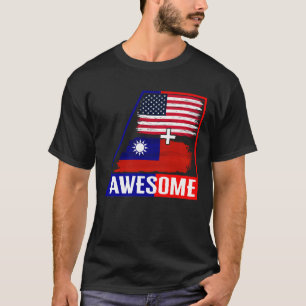Amerika en Taiwan Shirt, Geweldige Taiwanees T-shirt