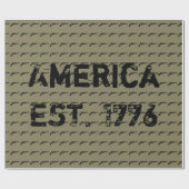 Amerika EST. 1776 Cadeaupapier (Vlak)