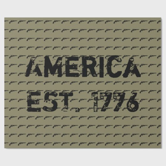 Amerika EST. 1776 Cadeaupapier (Vlak)