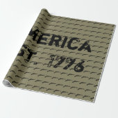 Amerika EST. 1776 Cadeaupapier (Uitgerold)