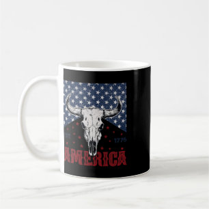 Amerika Est 1776 Koeien Schedel Grappig 4 juli Koffiemok