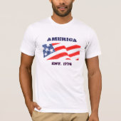 Amerika EST. 1776 T-shirt (Voorkant)