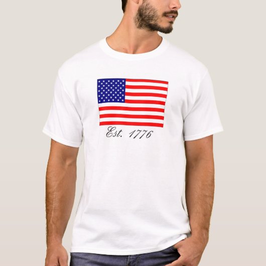 Amerika, Est. 1776 T-shirt (Voorkant)