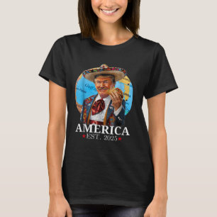 Amerika Est 2025 Retro Vintage Strand T-shirt 