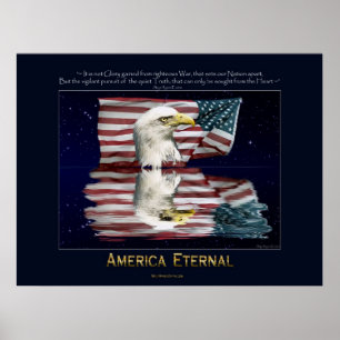 AMERIKA, ETERNAL Patriottisch Poster