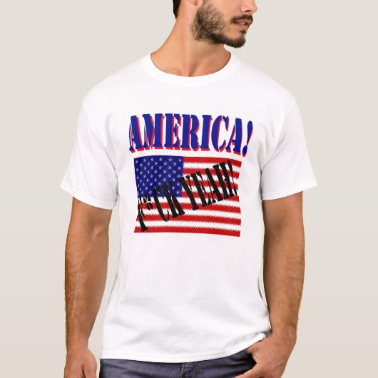 AMERIKA! F*CK YEAH! T-SHIRT (Voorkant)