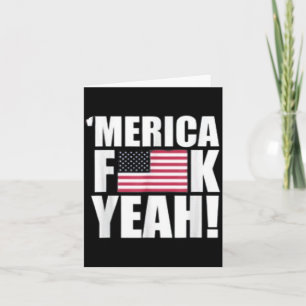 Amerika F Yeah Vierde 4 juli Kaart