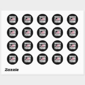 Amerika F Yeah Vierde 4 juli Ronde Sticker (Vel)