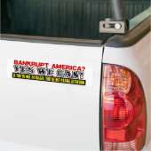 Amerika failliet laten gaan? bumpersticker (Op Truck)