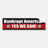 Amerika failliet laten gaan? Ja, dat kunnen we. Bumpersticker (Voorkant)