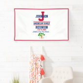 Amerika Familie Reunion Red, White, Blue Celebrate Spandoek (Insitu)