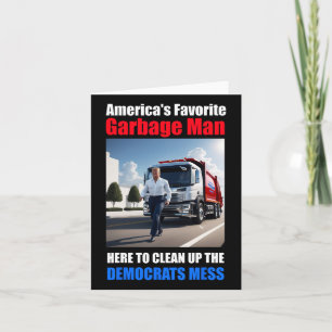 Amerika Favoriete Garbyge Man hier op te ruimen_up Kaart