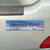 Amerika First! Bumpersticker (Op auto)