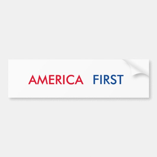 Amerika First Bumpersticker (Voorkant)