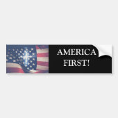 Amerika First Bumpersticker (Voorkant)