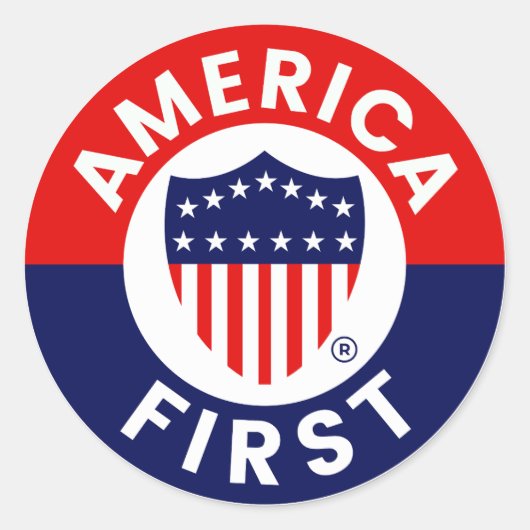 Amerika First Logo Sticker (Voorkant)