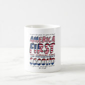 Amerika First Nederland Tweede Typografie Koffiemok (Center)