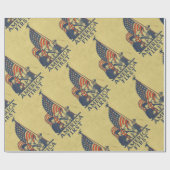 Amerika First Patriotic USA American Flag  Cadeaupapier (Vlak)