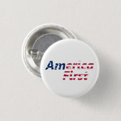 Amerika First Ronde Button 3,2 Cm (Voorkant /achterkant)