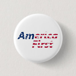 Amerika First Ronde Button 3,2 Cm