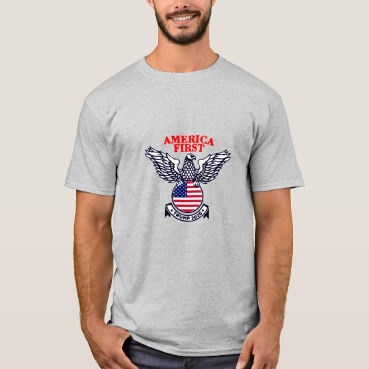 Amerika First Trump 2020 T-shirt (Voorkant)