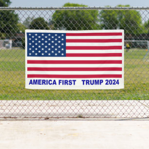 Amerika First Trump 2024 Spandoek