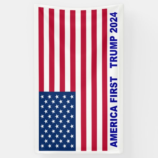 Amerika First Trump 2024 Spandoek (Verticaal)