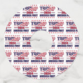 Amerika First Trump 2024 Wijnglaslabel (Voorkant)