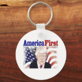 Amerika First Trump sterren and stripes Sleutelhanger (Voorkant)