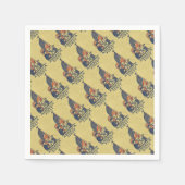 Amerika First Typografie  Amerikaanse vlag Servetten (Voorkant)