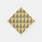 Amerika First Typografie  Amerikaanse vlag Servetten (Hoek)