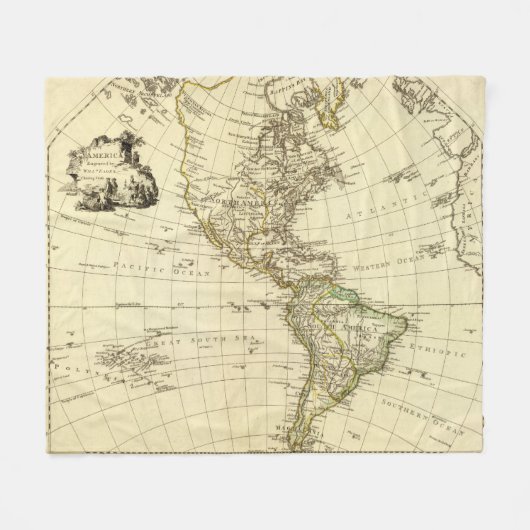 Amerika Fleece Deken (Voorkant (Horizontaal))