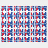 AMERIKA FLEECE DEKEN (Voorkant (Horizontaal))