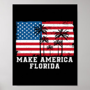 Amerika Florida Desantis 2024 Trump Desantis Uitki Poster