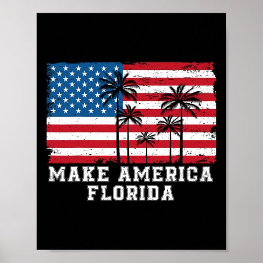 Amerika Florida Desantis 2024 Trump Desantis Uitki Poster (Voorkant)