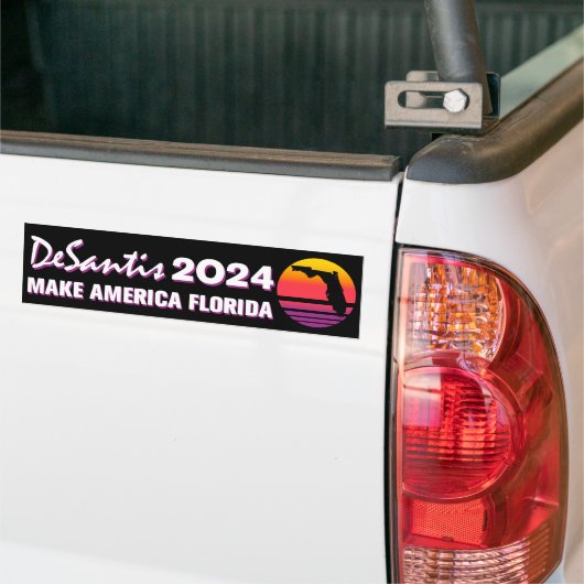 Amerika Florida Retro DeSantis 2024 Bumpersticker (Op Truck)