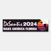 Amerika Florida Retro DeSantis 2024 Bumpersticker (Voorkant)