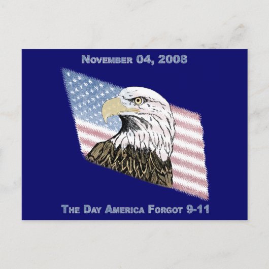 Amerika Forgot 9-11 Briefkaart (Voorkant)