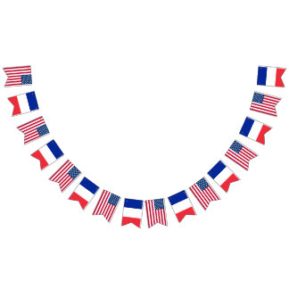 Amerika Frankrijk bruiloft Vlaggetjes