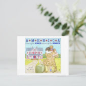 Amerika Freedom is geen vrij Inspirerend Briefkaar Briefkaart (Staand voorkant)