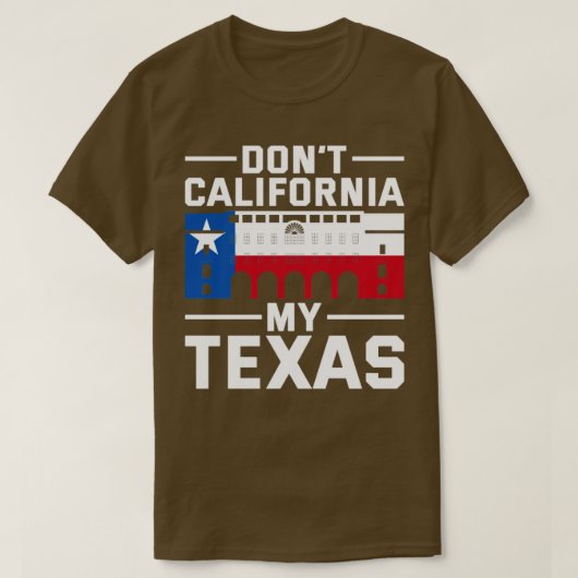 Amerika Funny Quote Patriot Texan T-shirt (Design voorkant)