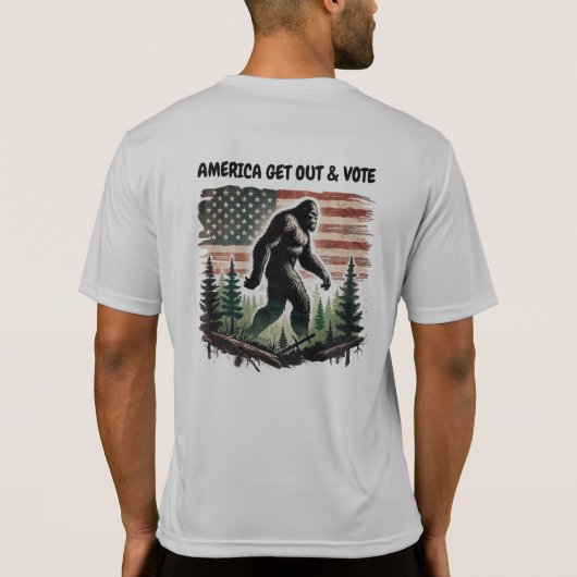 AMERIKA GA UIT & STEM T-SHIRT (Achterkant)
