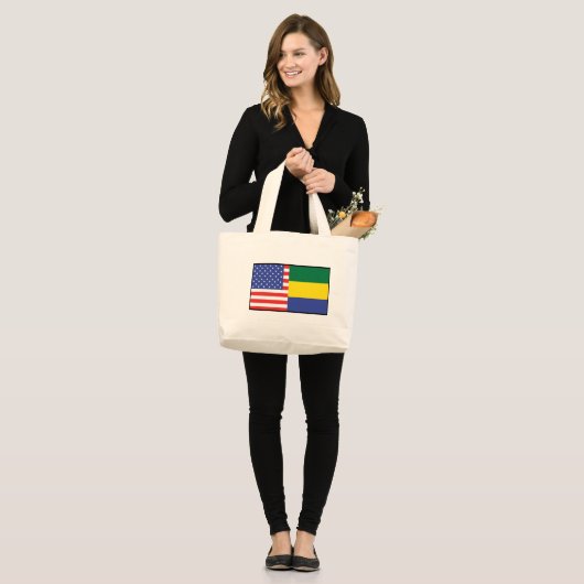 Amerika Gabon Grote Tote Bag (Voorkant (model))