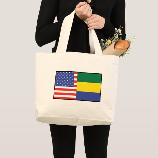 Amerika Gabon Grote Tote Bag (Voorkant (product))