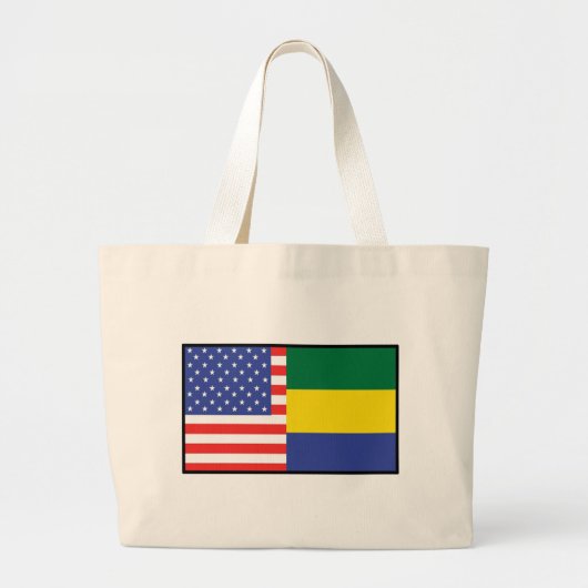 Amerika Gabon Grote Tote Bag (Voorkant)